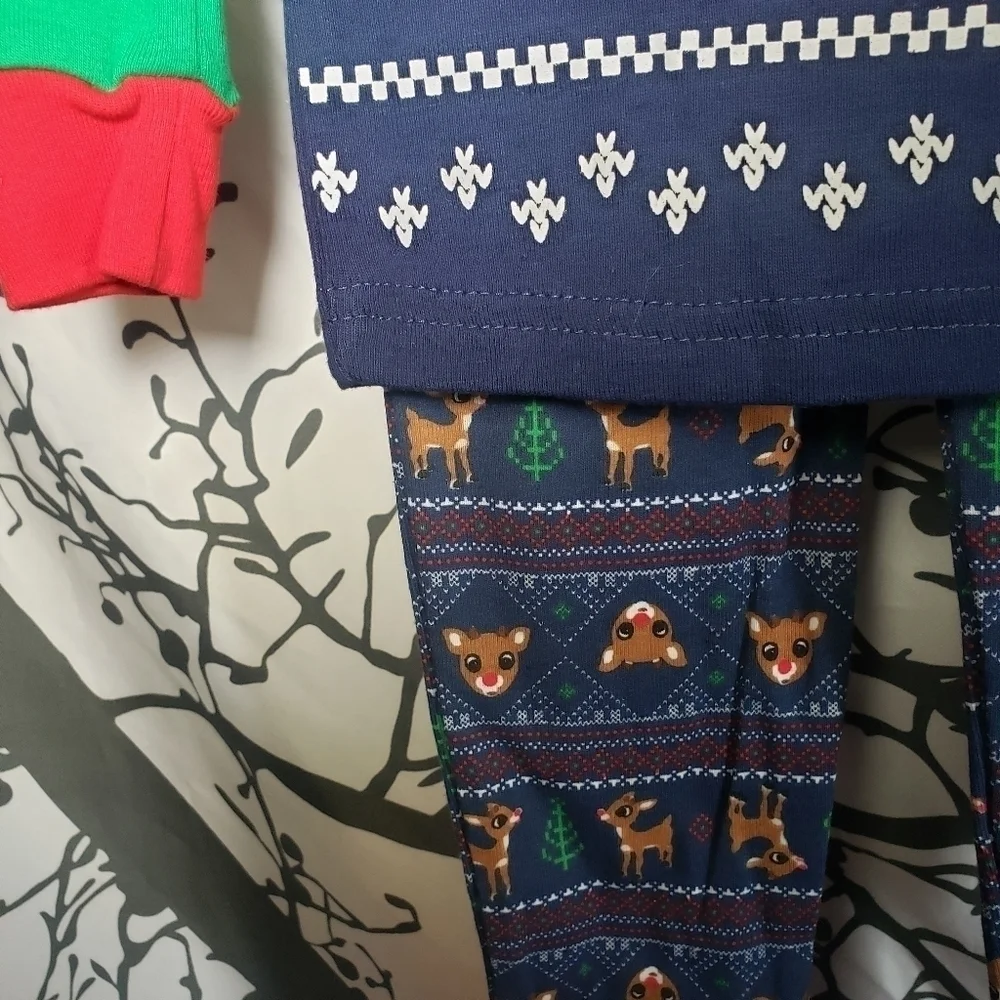 Rudolph Christmas pajama set